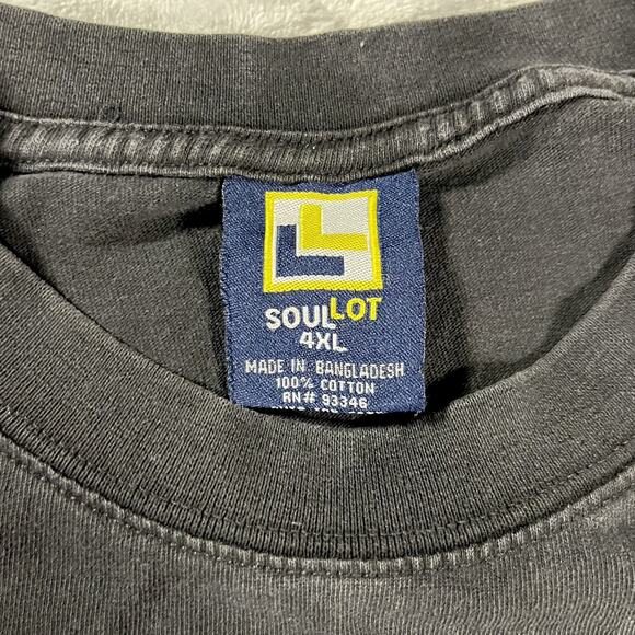 Soul Lot 4XL T Shirt Bart Simpson Fifty Cent Black Oversized Gold Filigree VTG - Picture 6 of 10